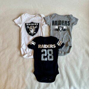 Raiders 0-3 Month Baby Bundle in EUC